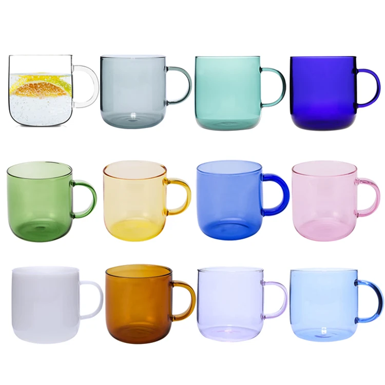 Good Reputation glass mug with handle espresso coffee single wall glass water cup