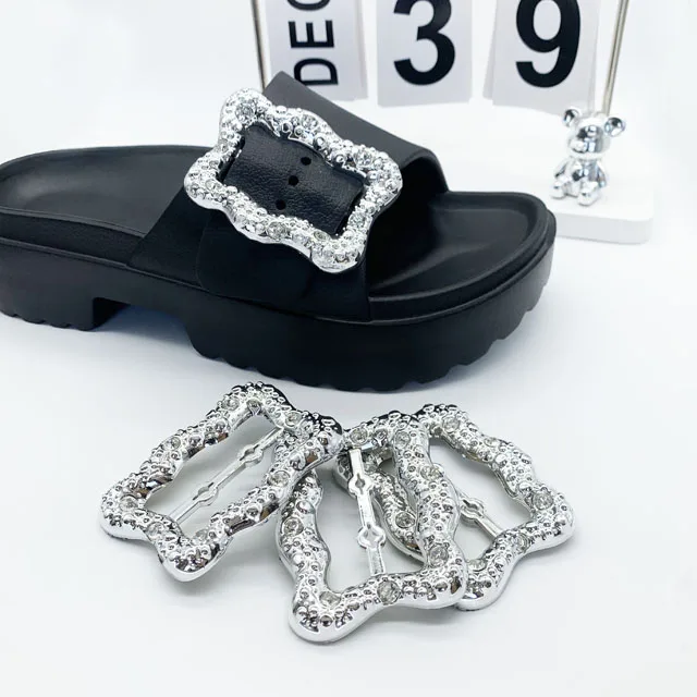 rhinestone men ladies women hiking buckles for shoes rotating plastic shoe buckles metal metal shoe buckle accessories