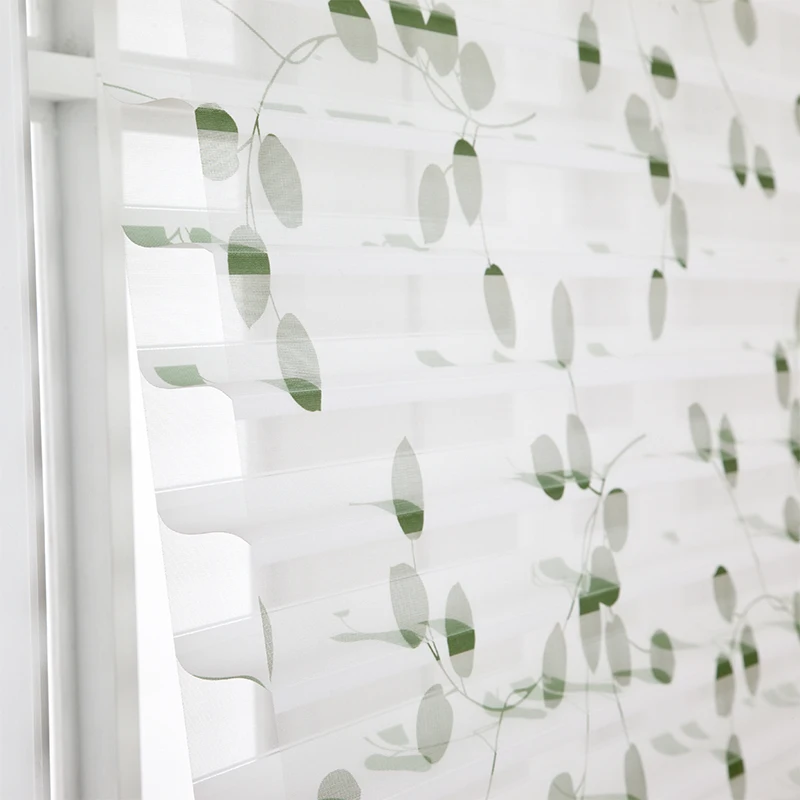 
Motorised blackout 3D roller blinds printed Shangri-La power Blinds 