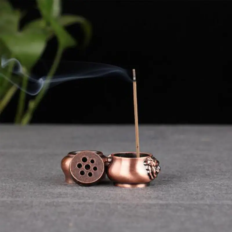 7 Holes Burner Plate Ash Catcher Holder Ornament for Buddha Temple Stick Cone Incense Home Teahouse Decoration
