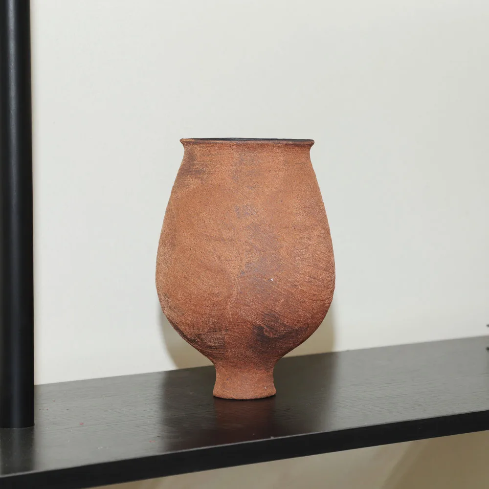 Handmade Modern Minimalist Wabi-Sabi Ceramic Vase Creative Ancient Wasteland Niche Decorative Piece Home Study Floor Table vase