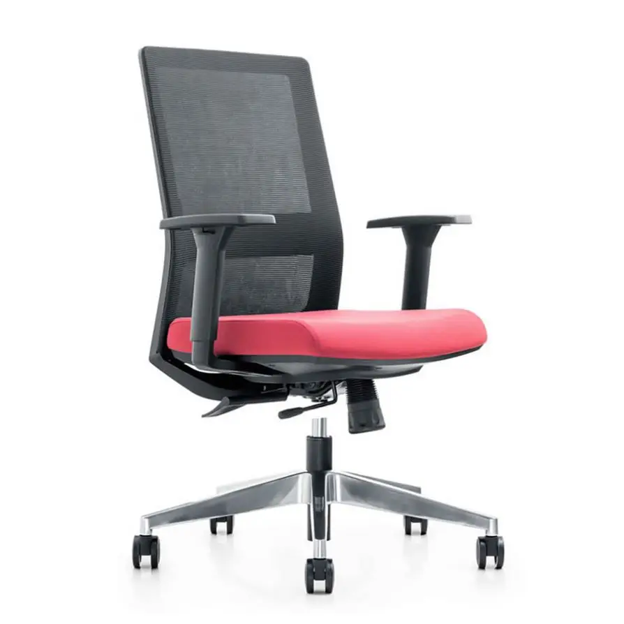 2024 Good Quality Leather Executive Office Chair White Wooden Legs Swivel Burgundy