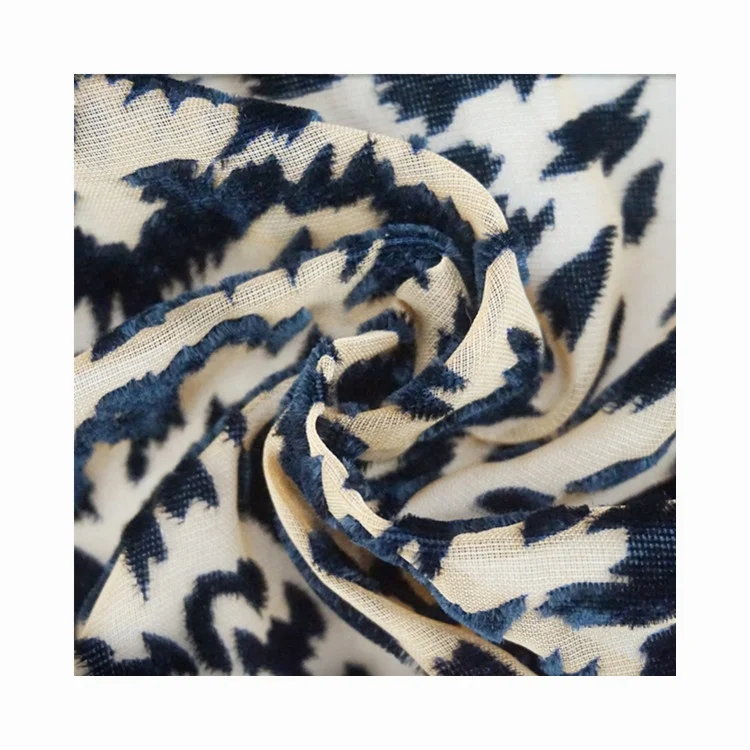 
2021 A spiny irregular pattern The woven velvet was worn out woman cloth fabric for dress 