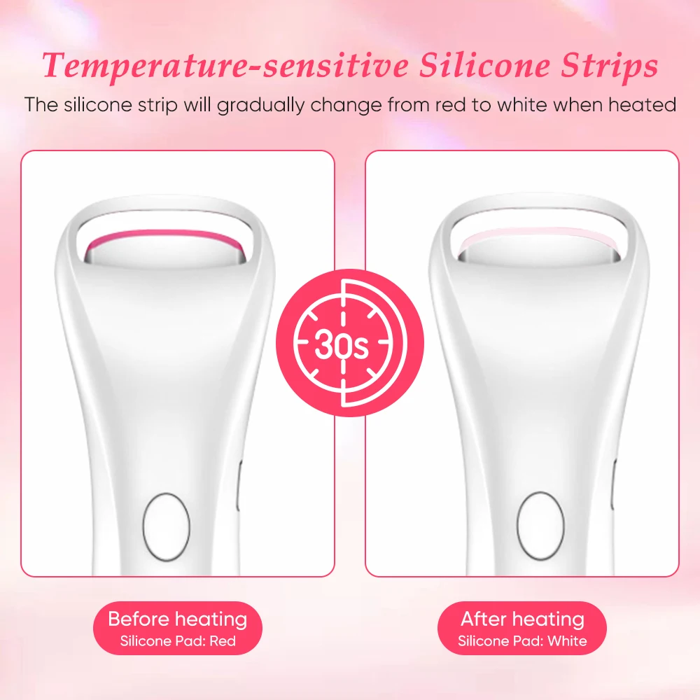 Tweezer Electric Heated Eyelash Curler Long Lasting Eye Lash Perm Heated Eyelashes Clip Automatic Cosmetic Makeup Tool