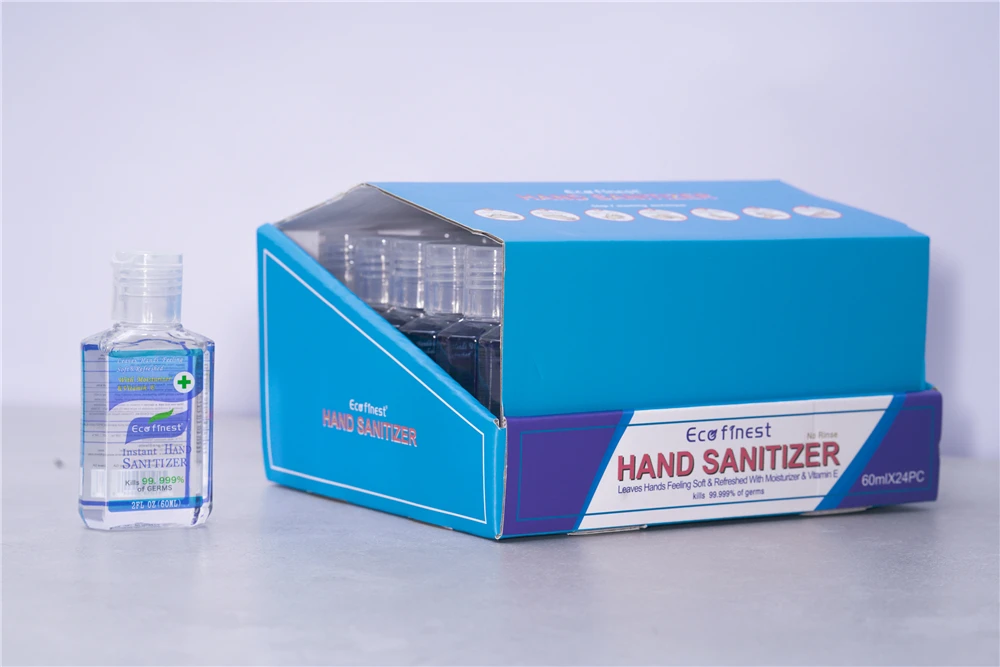 
wholesale in stock 60ml hand wash liquid soap portable mini waterless 75% alcohol hand sanitizer gel 