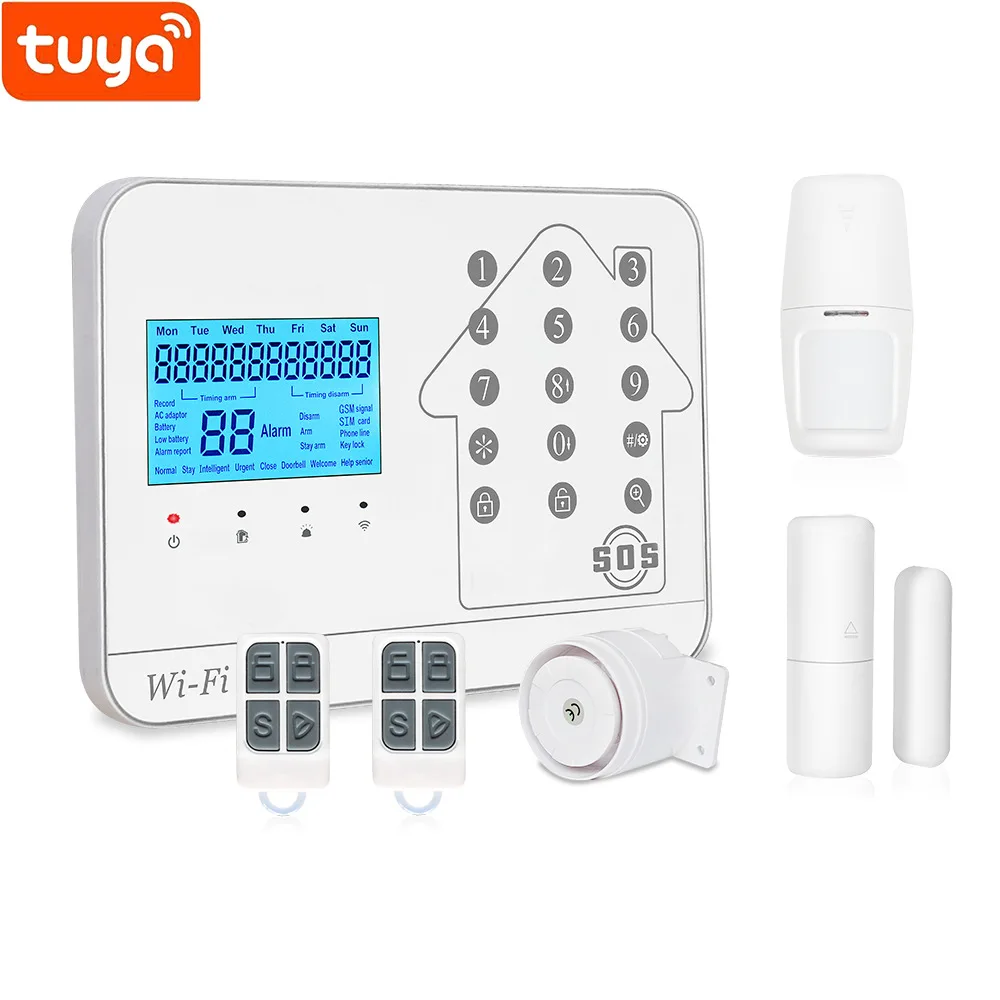 Lyailot New WIFI+GSM+PSTN anti-theft alarm WIFI alarm APP control wifi alarm system