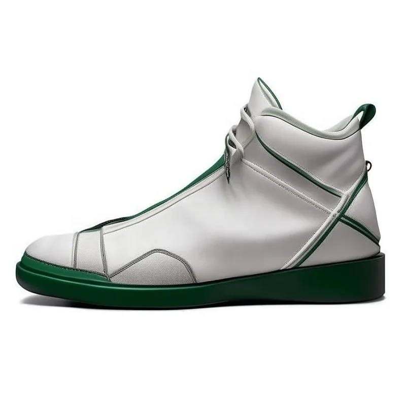 Premium Lightweight Lace Up White Sneakers for Men Comfortable Original Shoes for Casual Wear