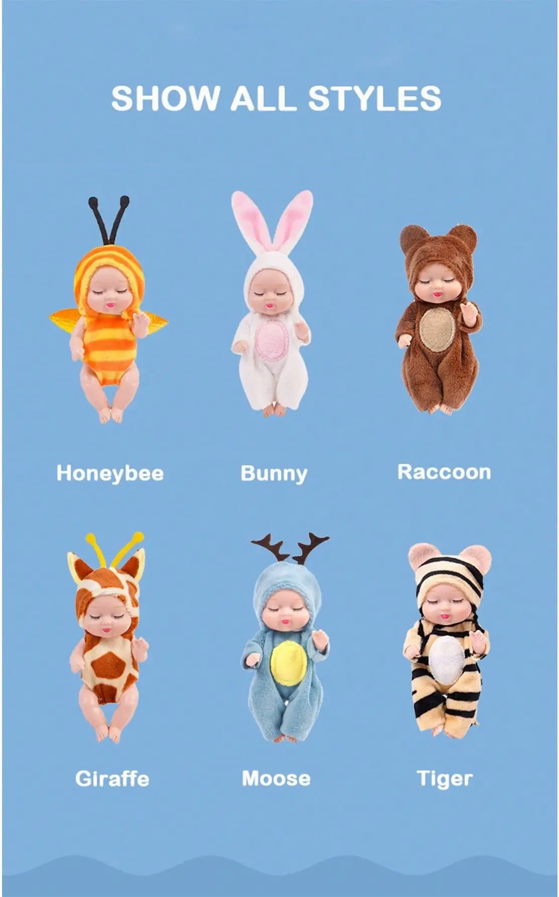 Baby Fashion Sleep Simulation Realistic Girl Reborn Doll Newborn Girl Toy Gift