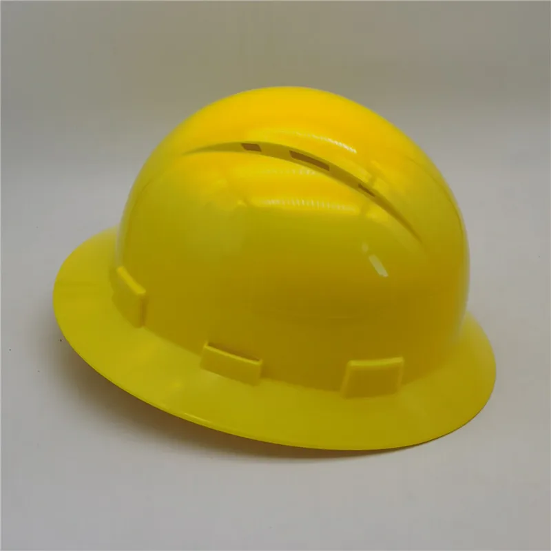 JXSFHEM full brim round shape hard hat American safety helmet protection ratchet type high density