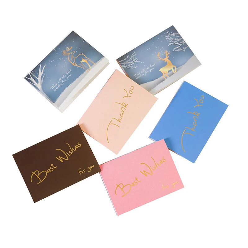 12x12 craft paper Professional custom printing with logo Merchandise sale Thank you postcard Greeting card