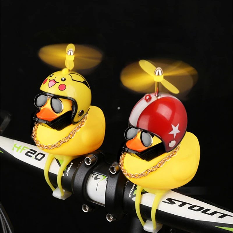 
Best price Fashion silicone helmet rubber duck with bell 