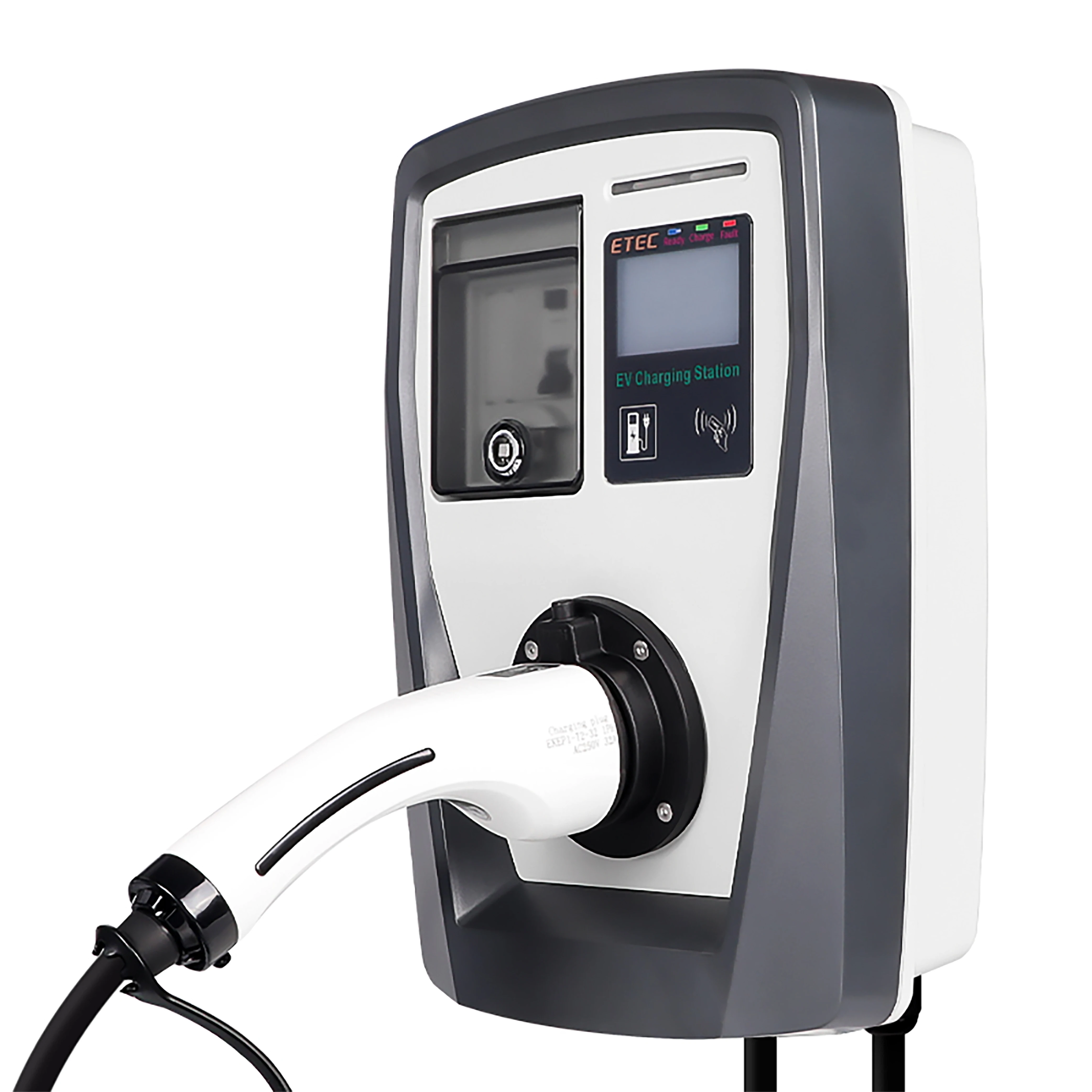 ETEC EV charging station AC type EKEC1 series type 2 3 phase 5 meters cable charger station