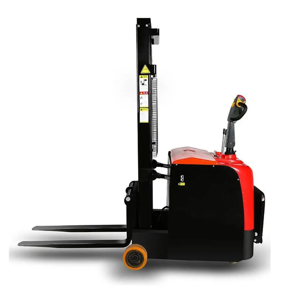 0.75T Small Forklift Electric Stacker Electric Forklift Hydraulic Handling Lift Pile High Car Without Leg Balance Weight Type