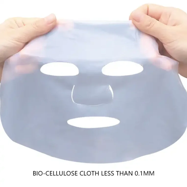 0.1mm  plain PP nonwoven fabrics Skin Mask Raw Biological Fiber Mask Totally Dry Coconut Bio Cellulose Sheet Facial Mask