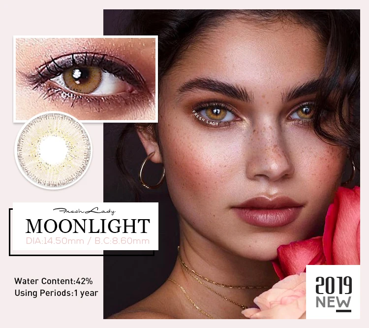 Freshlady European HEMA yearly color contact lens Wholesale