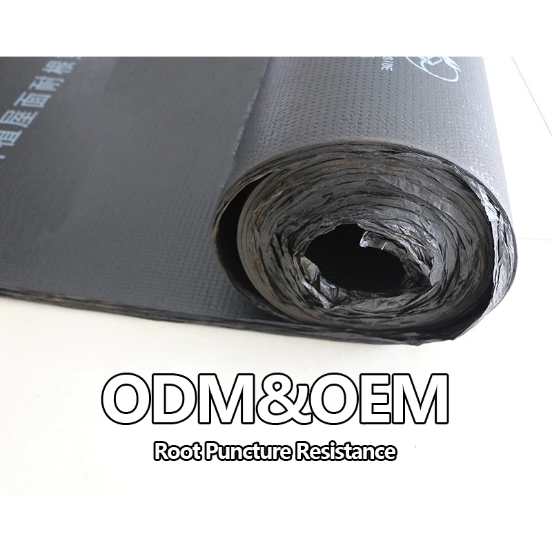 Wholesale China Hot Melt Type Polyethylene Tire Root Puncture Waterproof Membrane For Planting Protect Roof