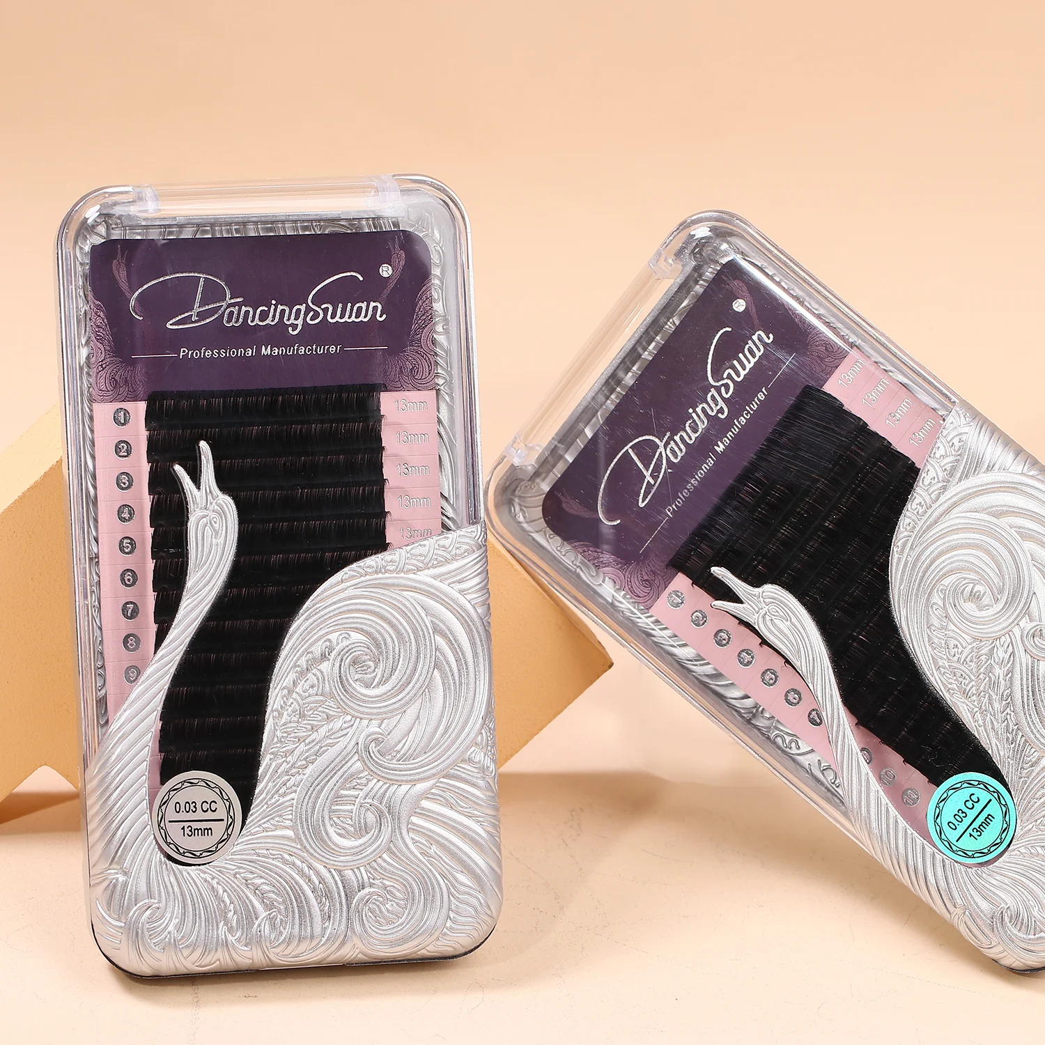 Hot Selling Custom Logo Korean PBT 0.05 0.07cc Lashes Silk Mink Volume Eye Lash Extension Trays