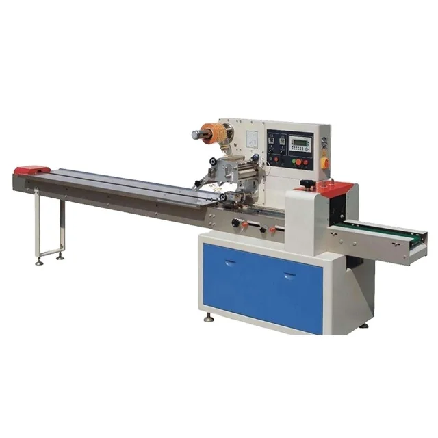 Automatic Pillow Cake Noodle bread biscuit horizontal packine machine Candy Soap  Flow Packing Machine tortillas packing machine