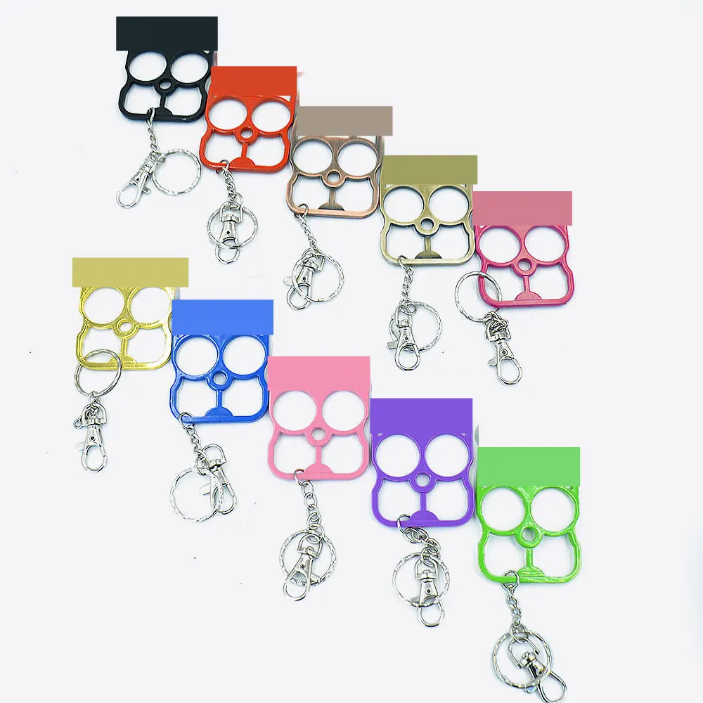 Wholesale Multi-function Girl Safety Key chain Zinc Alloy Ladies Bag Accessories Cat Keyring Outdoor Self Defense Keychain