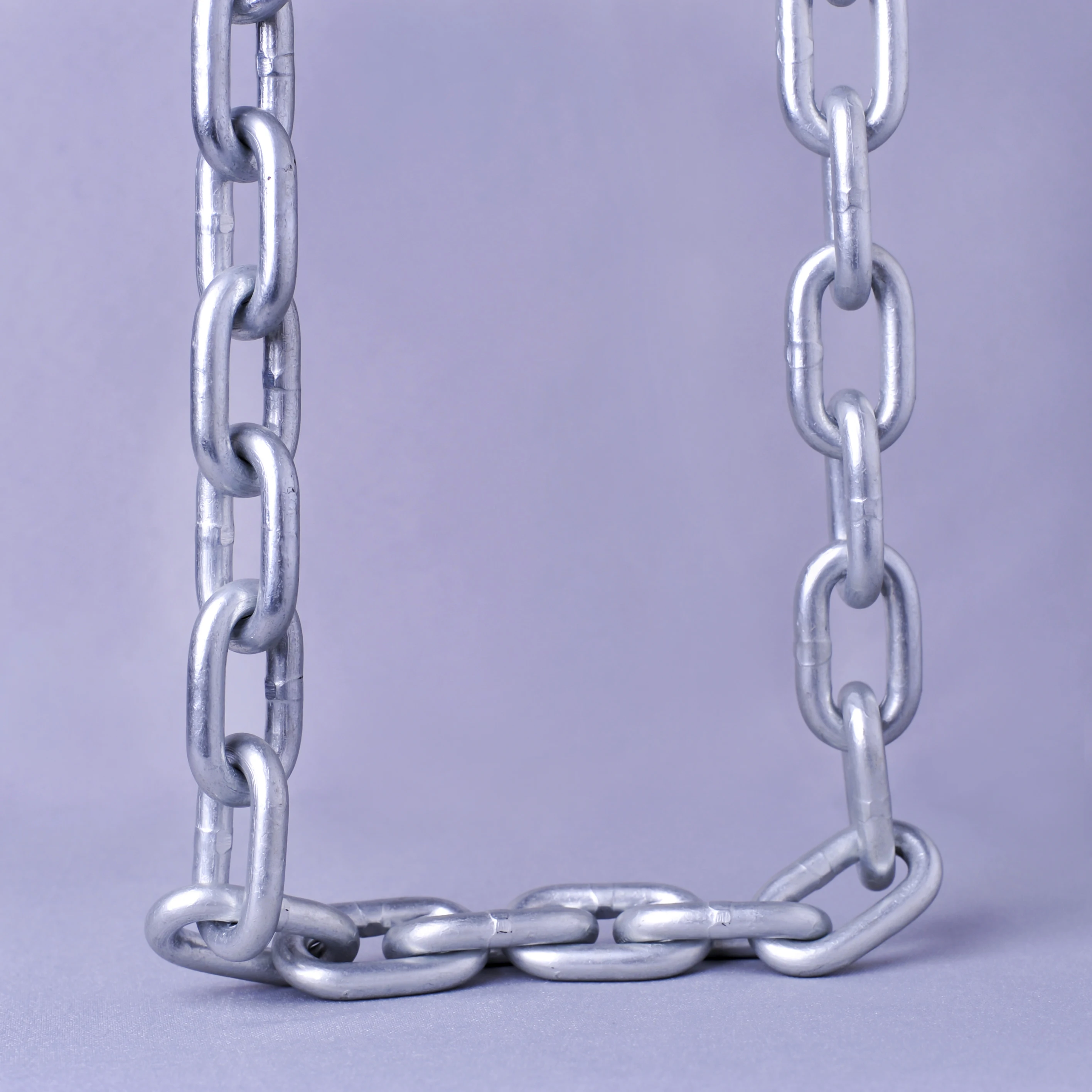 US Type NACM 2010 Standard 8mm Metal Alloy Steel Conveyor Chain Welded Structure Zinc Galvanized Finish G43 G30 Link Chain 6mm