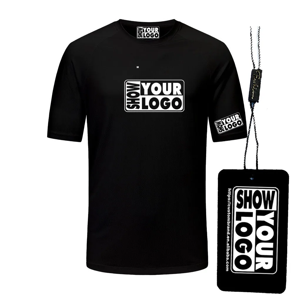 MS04 180GSM Print Plain Blank  95% Polyester 5% Spandex White Sport Gym Tee shirt Quick Dry Unisex tshirt custom your logo