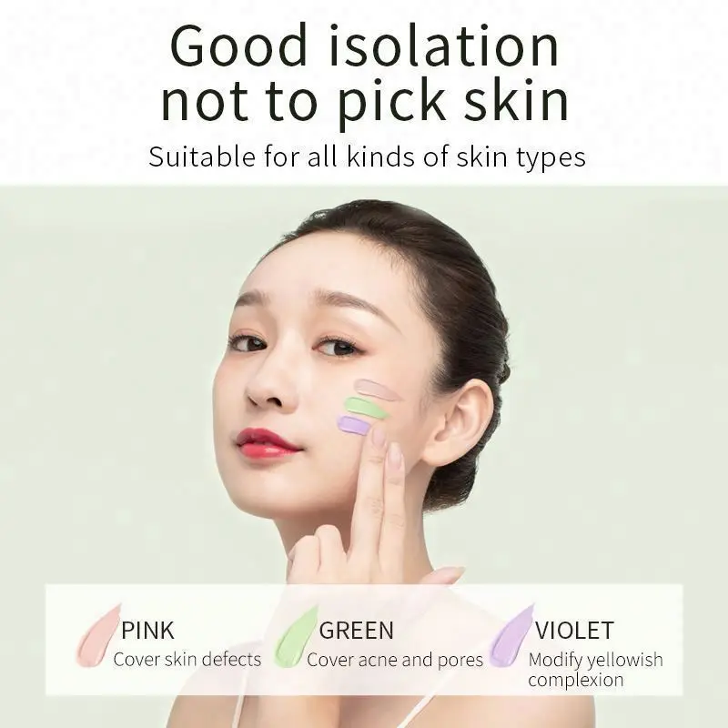 Foundation Makeup Base Cream OEM SENANA Three Colors Isolation Waterproof