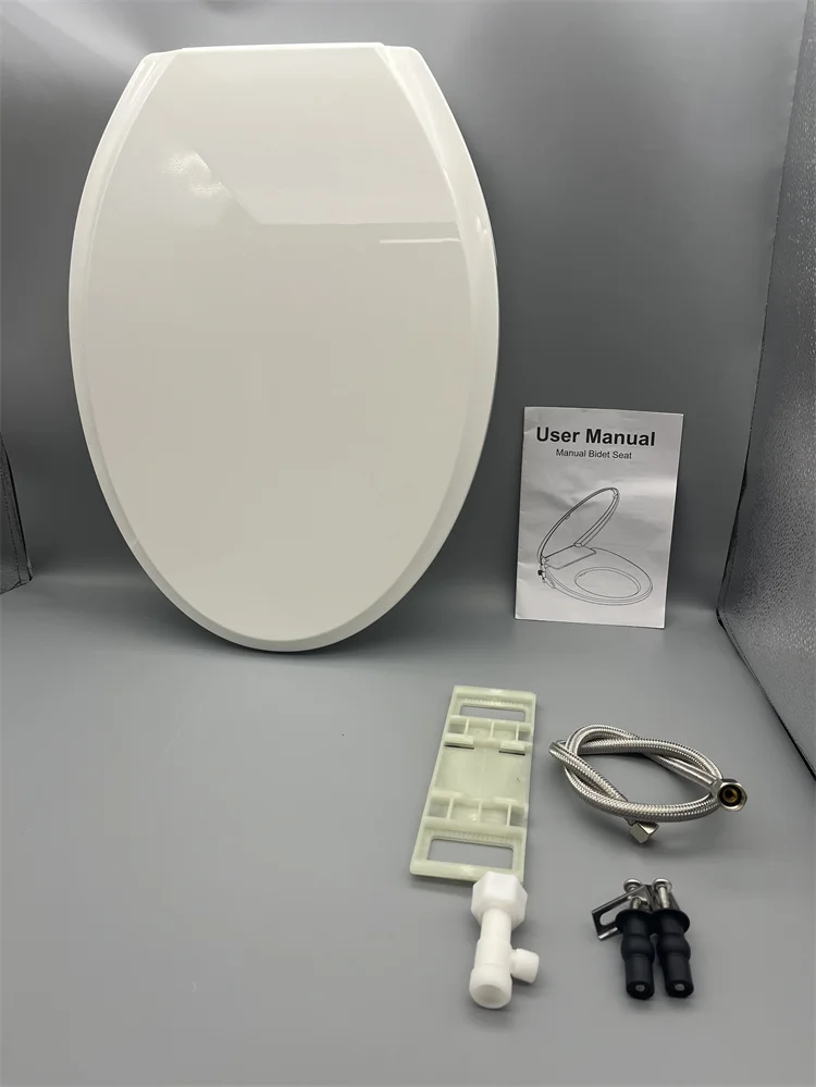 factory price  non electric toilet seat bidet cover PP material  ECO with nozzles combined toilet and bidet for home