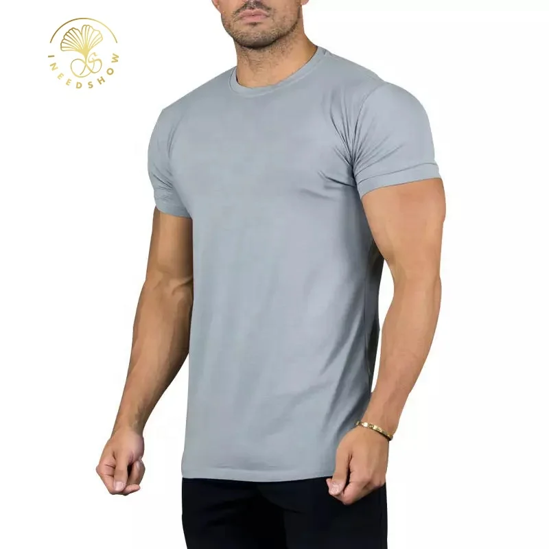 Wholesale Workout Athletic High Quality Bamboo Fitness Gym Custom Plus Size Mens Clothing T Shirts Fashion Printed Manufacturers