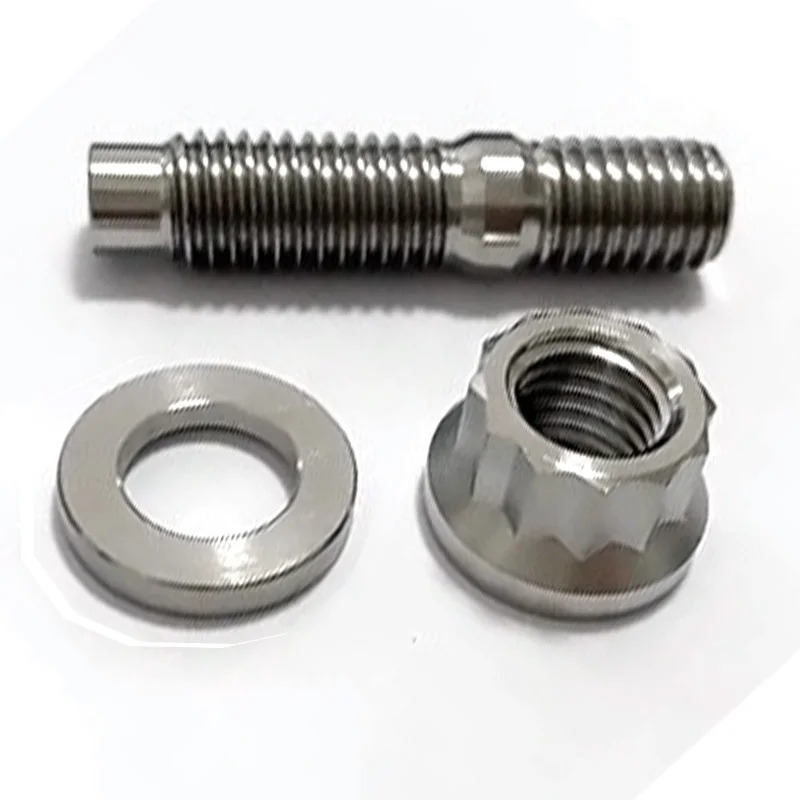 High Quality titanium alloy 12point flange all metal Metal Insert Lock Nuts for Bicycle Motorcycle Car