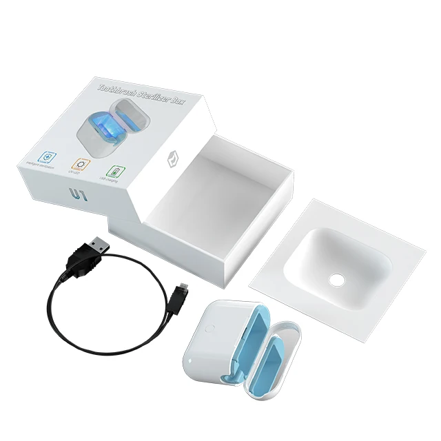 UV toothbrush sterilizer portable toothbrush sterilizer used for disinfection of electric rechargeable toothbrushes
