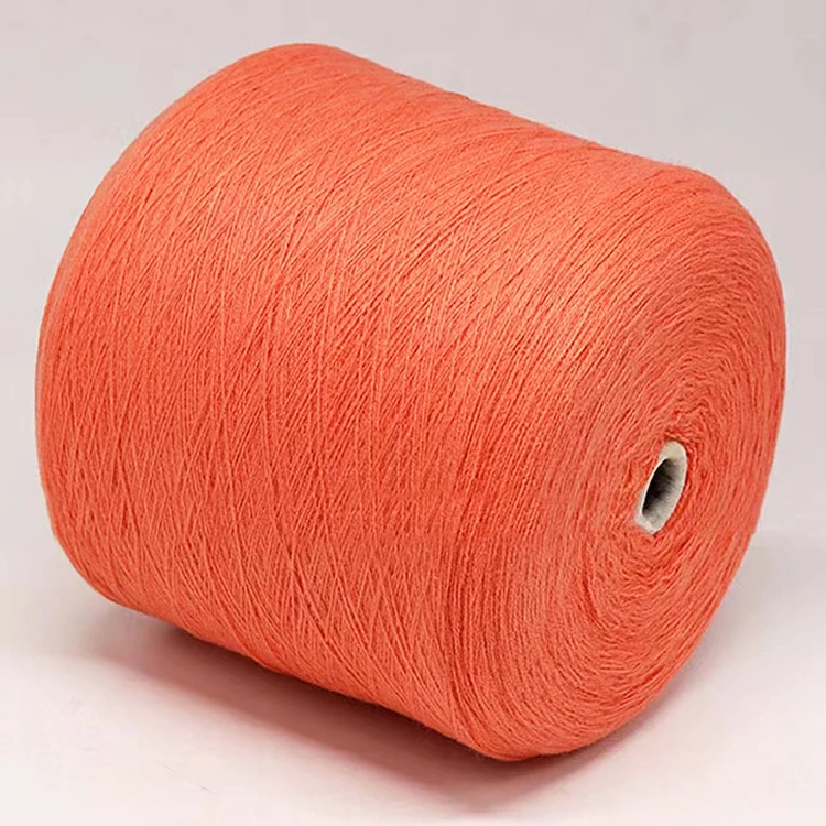 Factory stock wool dyed yarn 28NM/2 15% fluffy wool 85% acrylic blended yarn for knitting sweaters