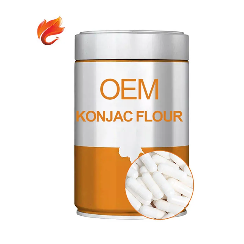 
Lower Blood Fat Konjac Glucomannan Flour Hard Capsules Essence Supplement 1000Mg Product 