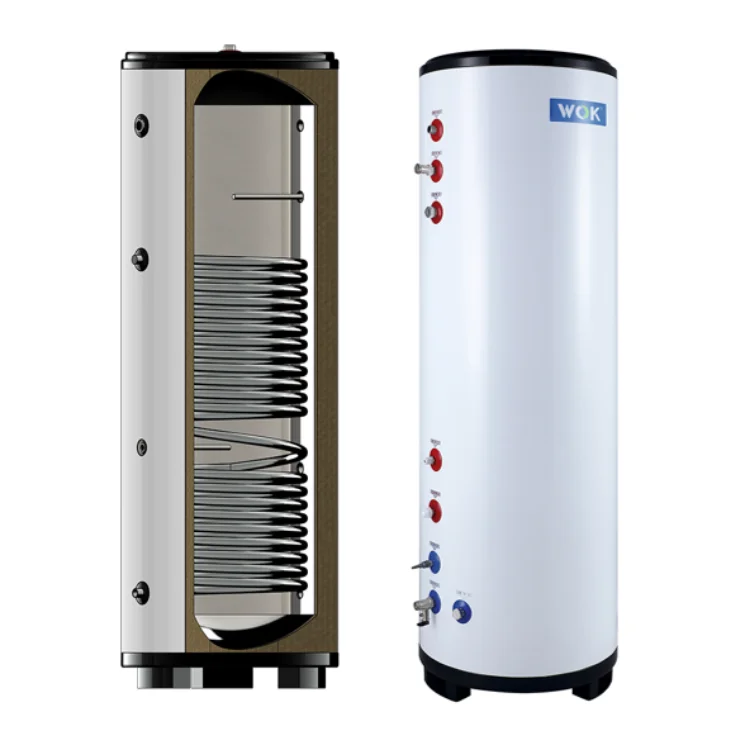 Guangzhou manufacture solar energy hot water tank with heating exchange DHW for hot water using in house and hotel