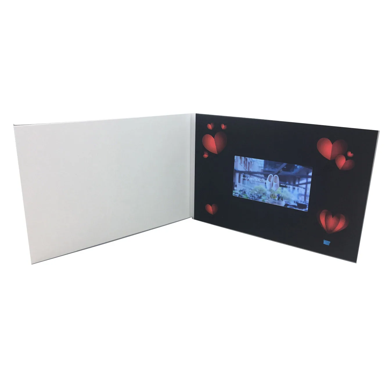 Wedding decorations and gifts 4.3 inch digital advertising video brochure promotional video card for presentations