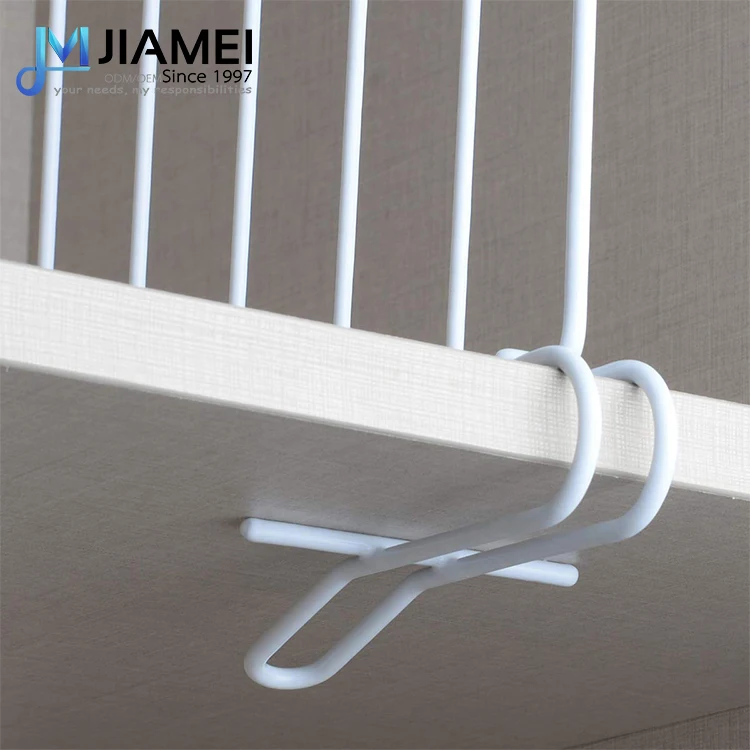 JIAMEI Closet Organizer Metal Shelf Divider Separator For Storage In Bedroom Bathroom