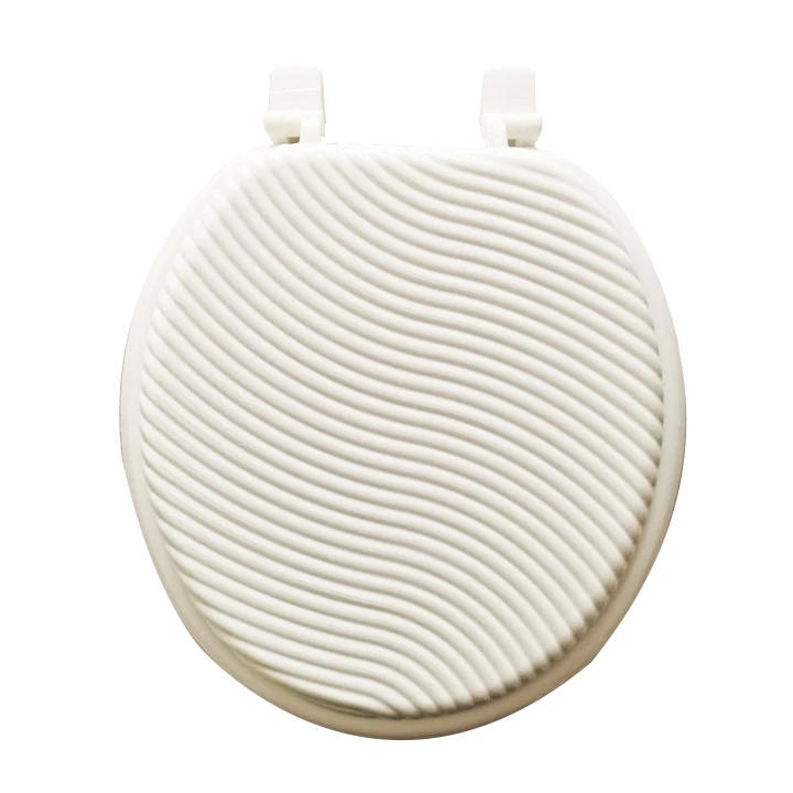 Soft Slow Closing Sanitary Eco-Friendly Sturdy Thin Round Mdf Toilet Cover Seat Custom White Color Toilet Seat Lid