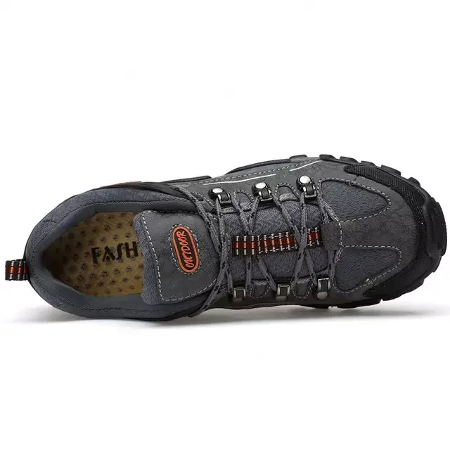 Comfortable Top Pu Outsole Black Cow Leather Anti Slip Wearable Outdoor Boot Security Hiker Safety Shoes