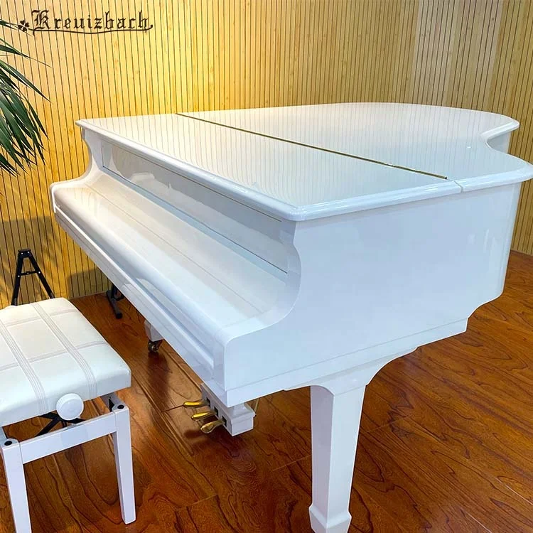 KU-160 White 88 Keys Mechanical Grand Acoustic Piano