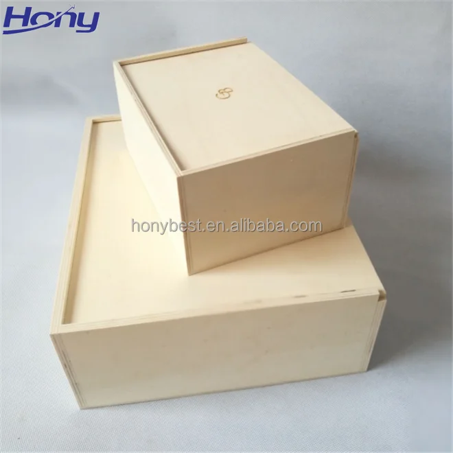 wood gift box slide
