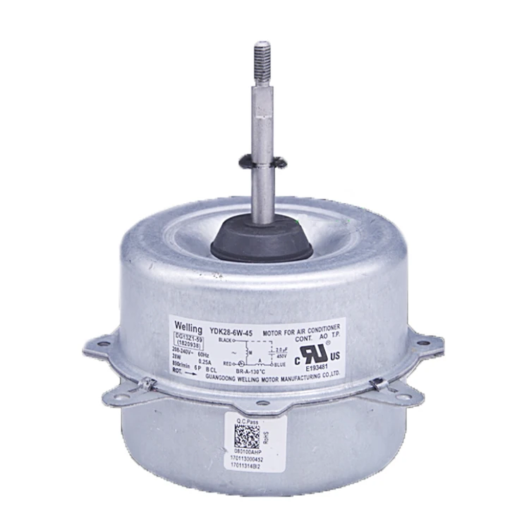 Welling YDK-28-6W-45 shaded pole fan motors air condition conditioner condenser fan dc motor for LG G E Sam sung equipment