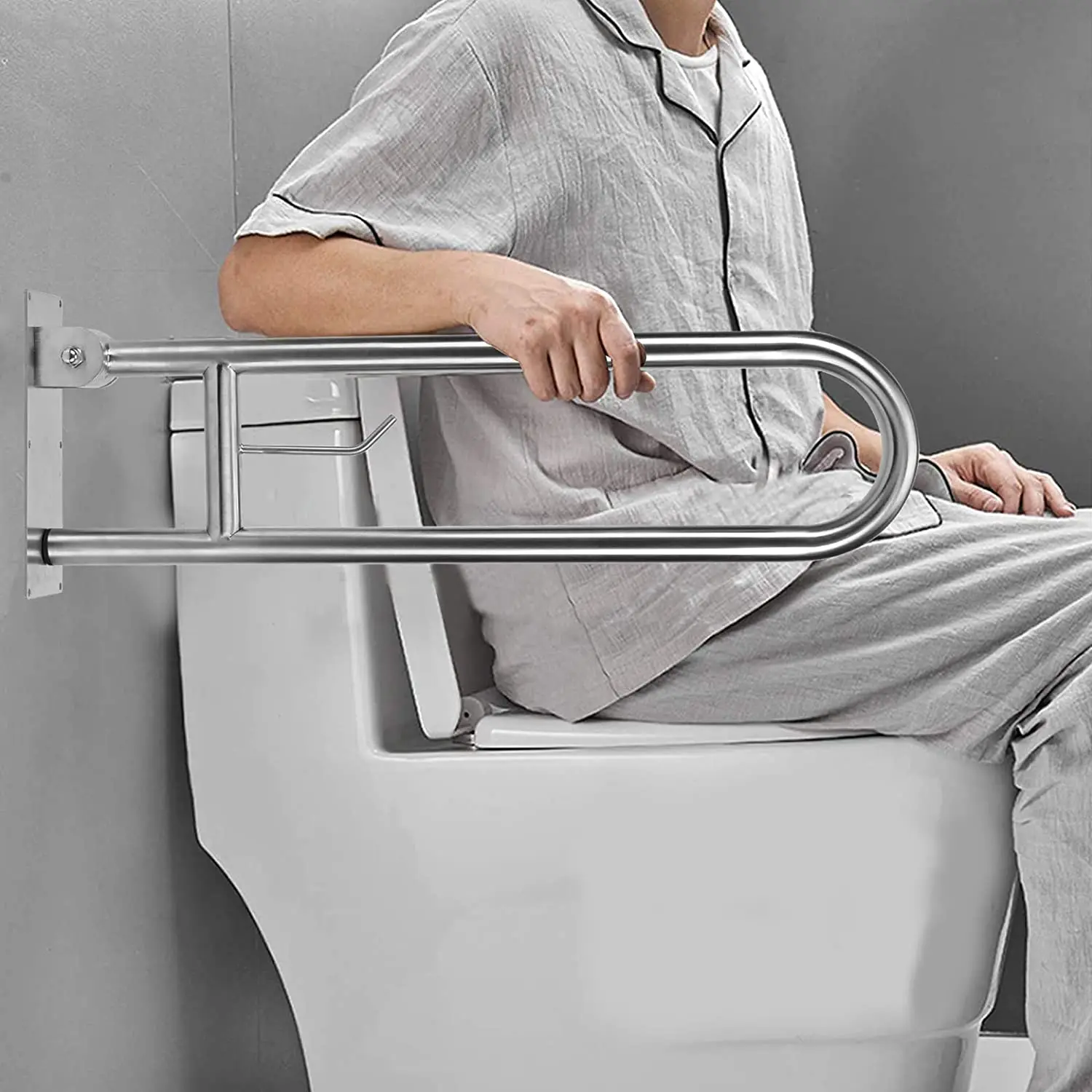 Customizes handicap grab bar for toilets bathroom handrail disabled bathroom arm rest folding toilet grab bar