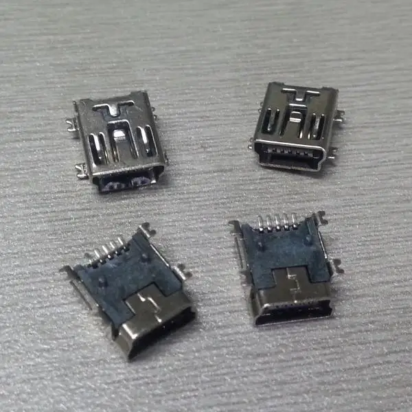 5PIN B type female SMD mini USB connector