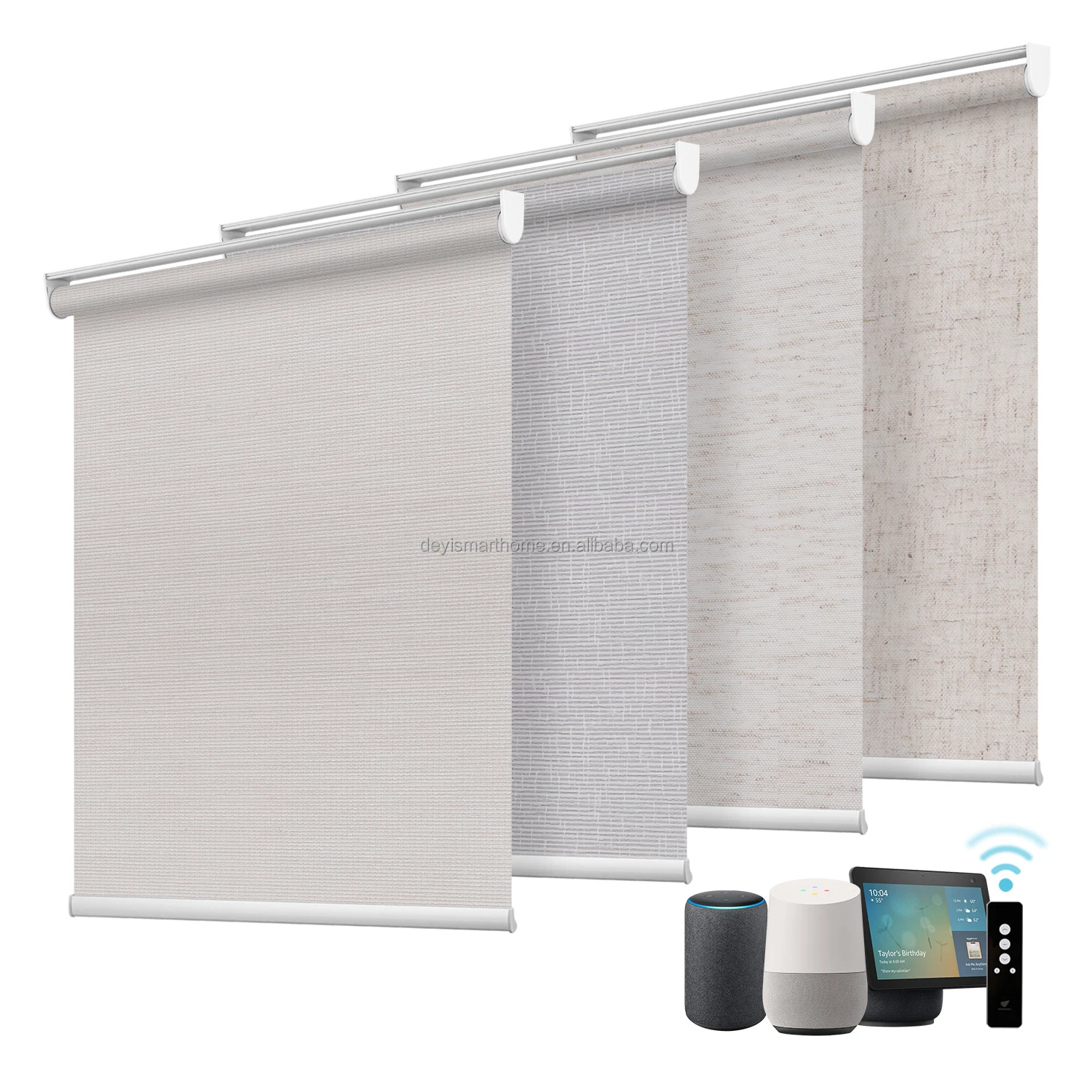 Google Alexa Battery Blackout Motorized Roller Canada Smart Blinds