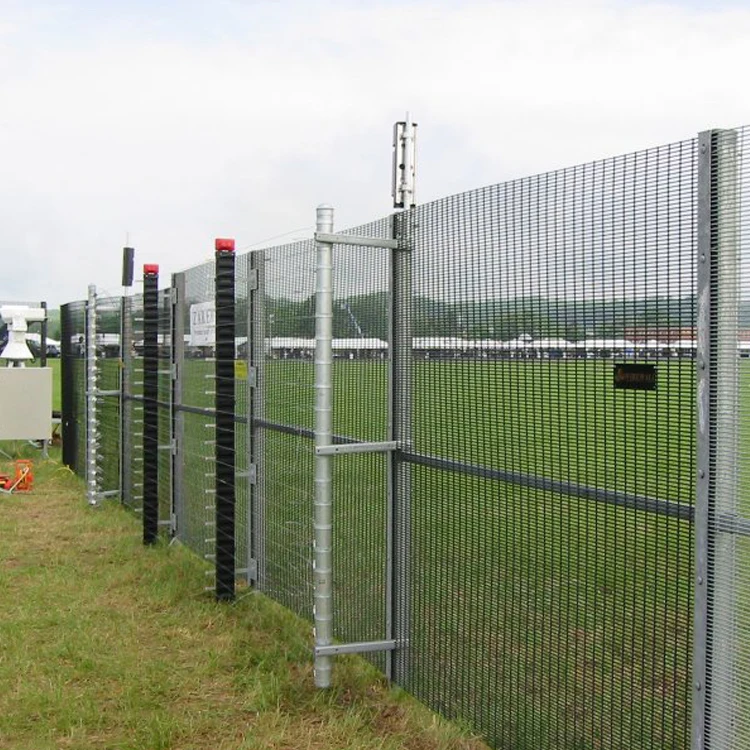 Triangular Bending Fence Panel Pvc Coated Fencing, Trellis & Gates Steel Metal Community Residential Park Square Post 3D