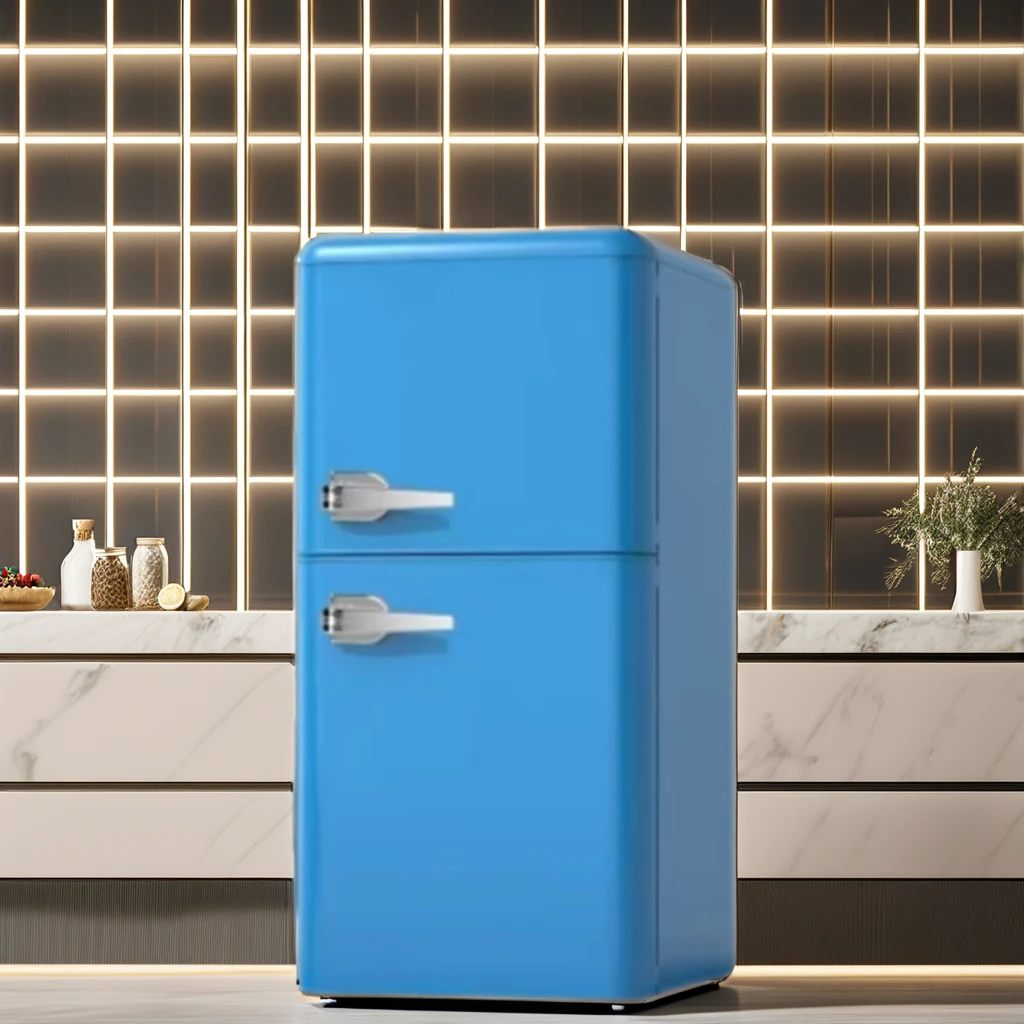 Save Energe Stainless Steel Double Door Fridge for Home for Modern Kitchen Aesthetics