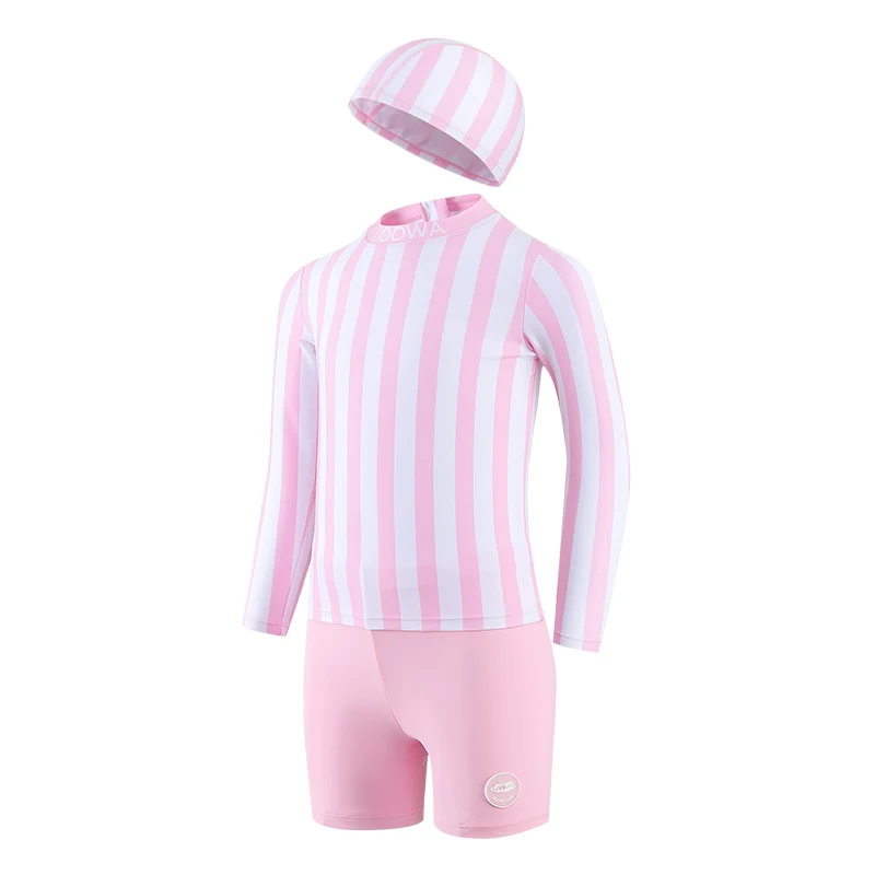UOOWA toddler girl baby clothing  long sleeve  kids little baby girl swimsuit children swimwear & beachwear