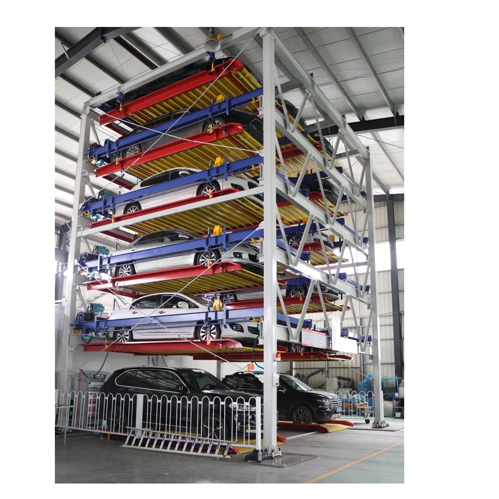 5 level Puzzle automatic vertical-horizontal  car parking system