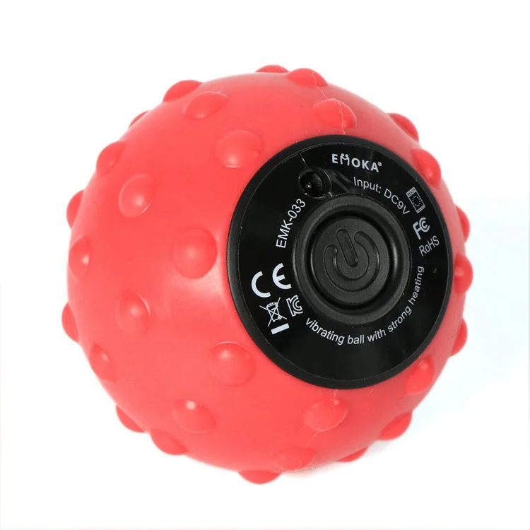 Xiamen Factory Directly Sell high quality Hand held cold rubber  vibrating yoga body Massager  Ball with custom logo