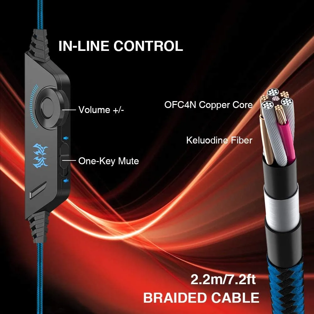 
kotion each g2000 Wired Headphones Eating Chicken Artifact Illuminated Gaming Headset 