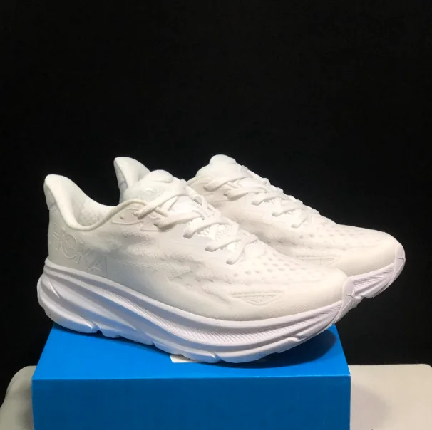 Casual Clifton 9 Luxury Hokas Sneakers White Outdoor Breathable Mesh Shoes Men Light Shock-absorption Sports Shoes